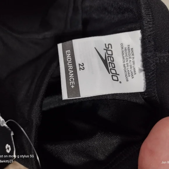 Speedo Competitive Jammer Black Swimsuit 22 youth Endurance Team black Nwt
